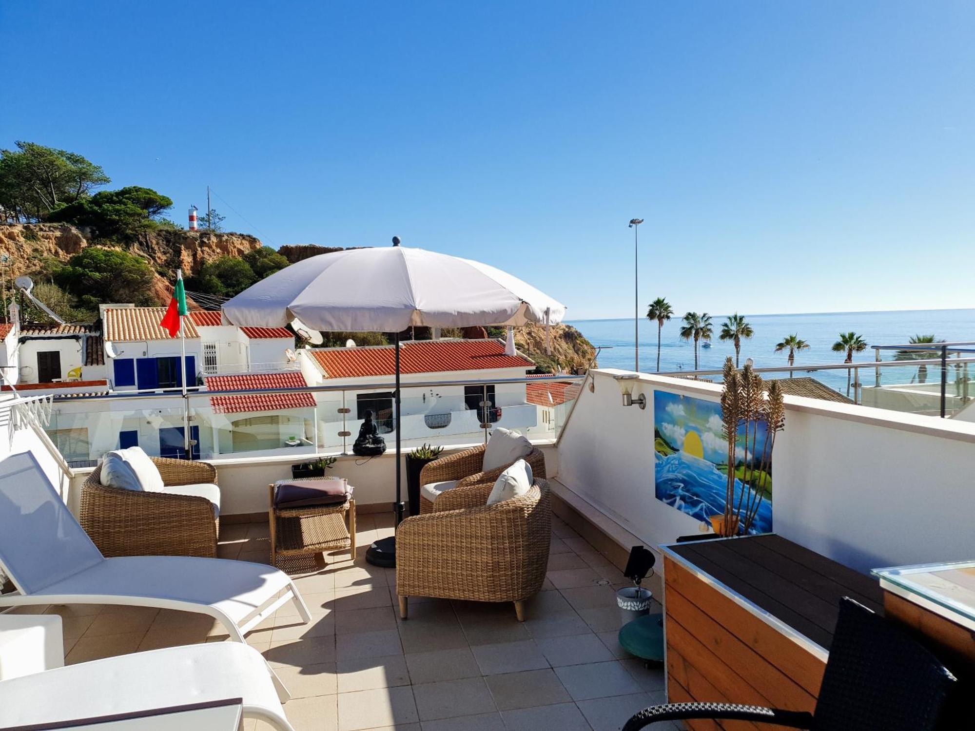 Magnifique Duplex Avec Piscine En Bord De Mer Leilighet Olhos de Agua  Eksteriør bilde